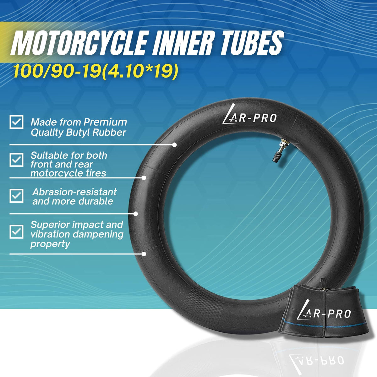 AR-PRO detailed view of TR4 valve stem showing secure threaded design benefit