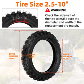 AR-PRO close-up of knobby tread pattern highlighting grip and mud-shedding design