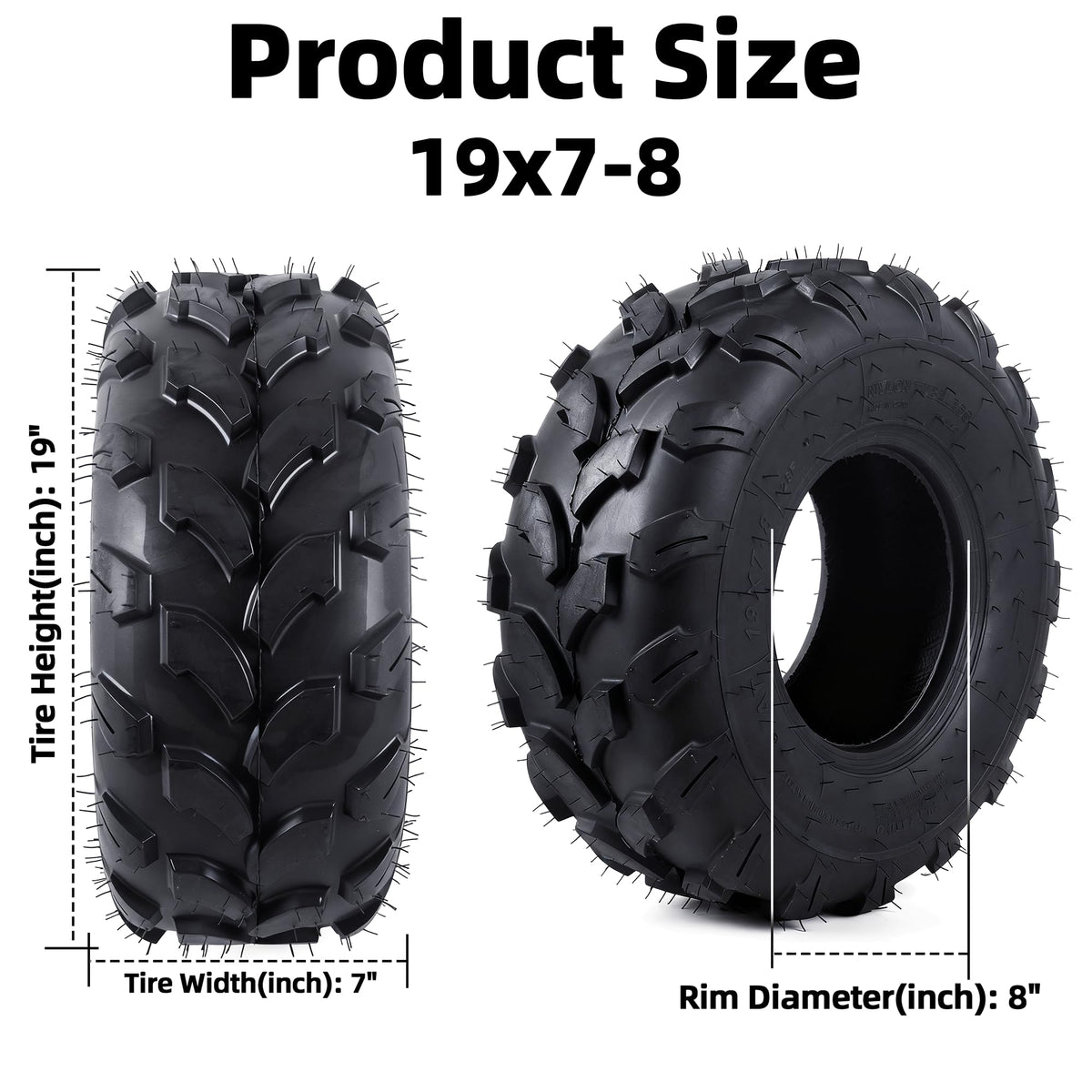 AR-PRO close-up of V-shaped tread pattern improving grip and self-cleaning