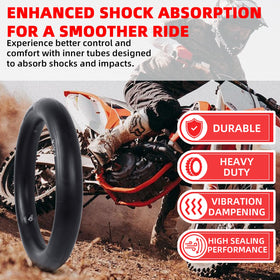 AR-PRO inner tube installed on dirt bike wheel demonstrating correct fitment and improved ride stability