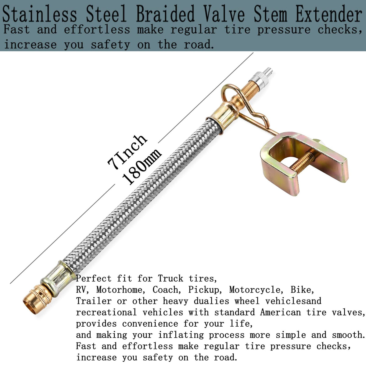 Aracey stainless braided hose close-up showing durable corrosion resistance