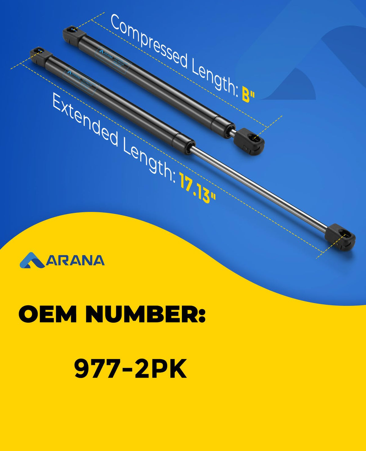 ARANA close-up of piston joint showing durable construction and smoother motion benefit