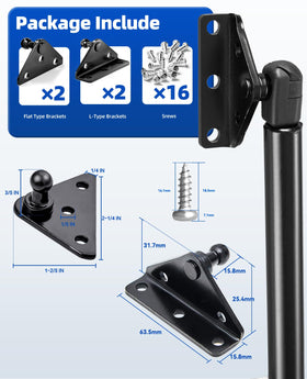 ARANA angled bracket close-up showing 13mm ball stud and corrosion-resistant finish benefit