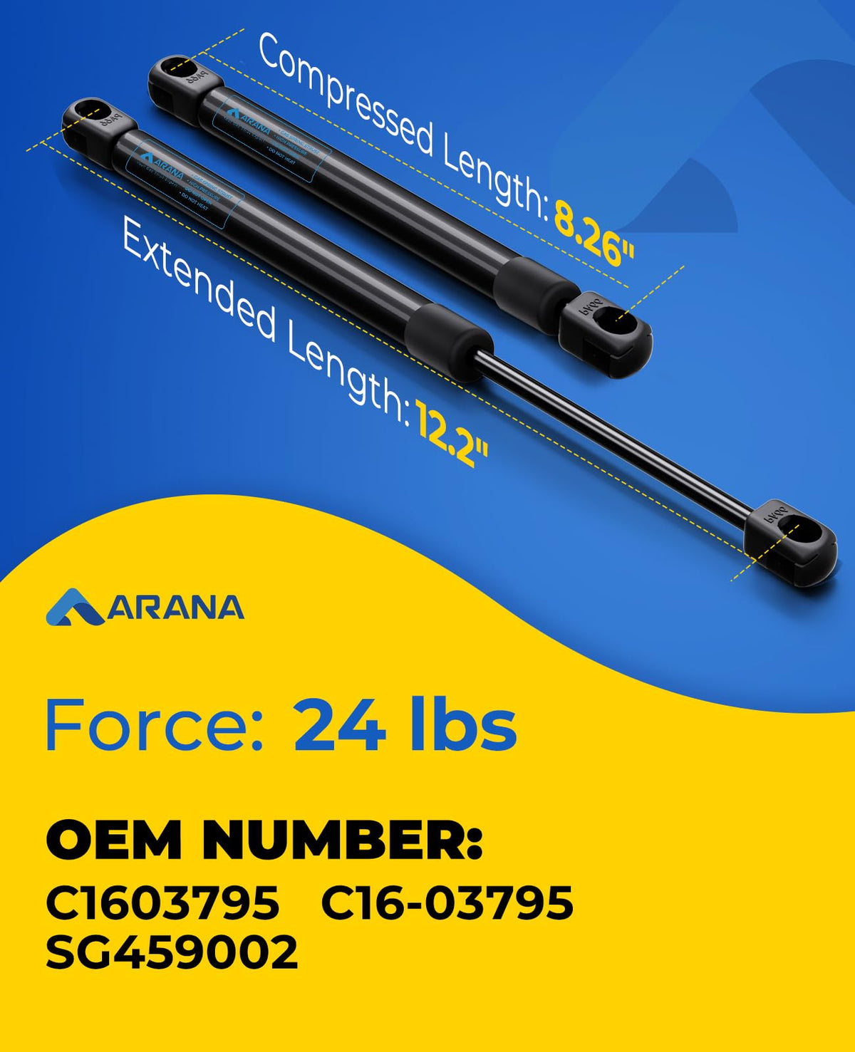 ARANA close-up piston rod detail illustrating smooth finish and durability