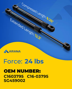 ARANA close-up piston rod detail illustrating smooth finish and durability