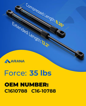 ARANA close-up of rod and end fitting showing corrosion-resistant finish benefit