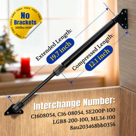 ARANA compressed 11.8 inch strut detail showing compact storage