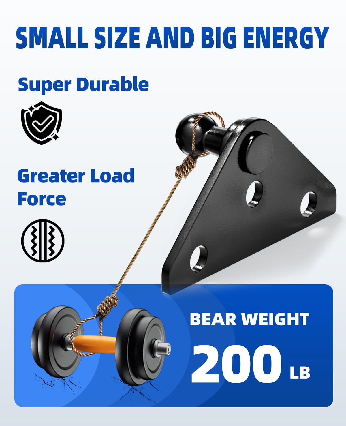 ARANA flat-shaped bracket close-up highlighting steel construction and secure mounting benefit