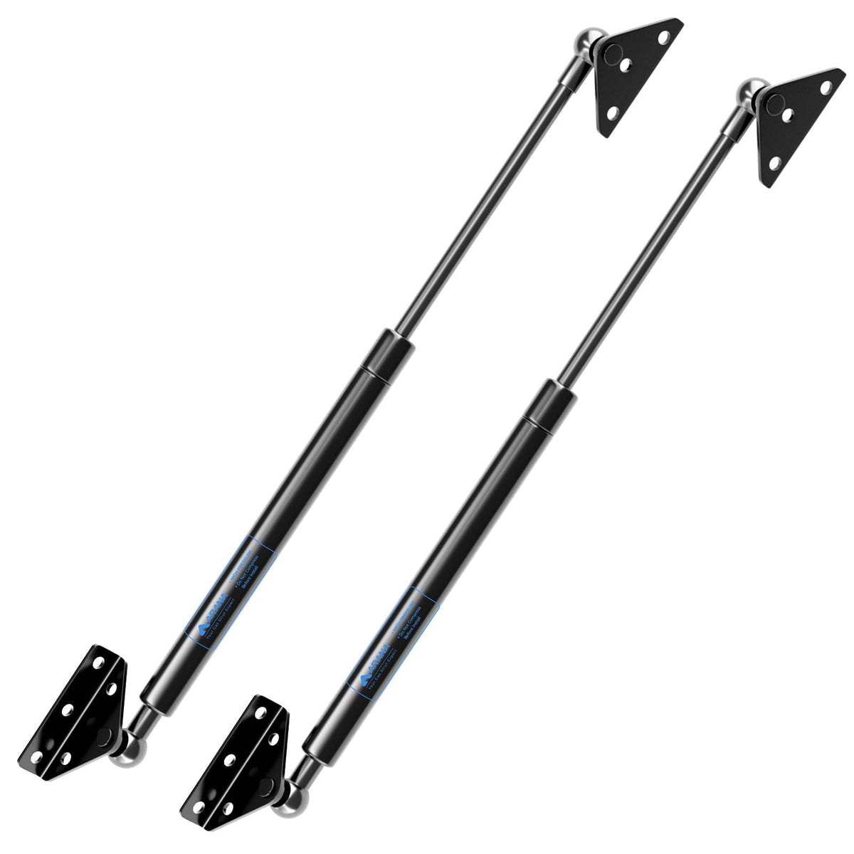 ARANA front assembly gas strut showing full product and bracket, durable mounting benefit