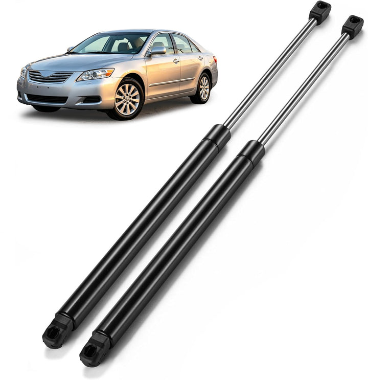 ARANA front packaging showing two hood struts and fitment for Camry – clear replacement choice