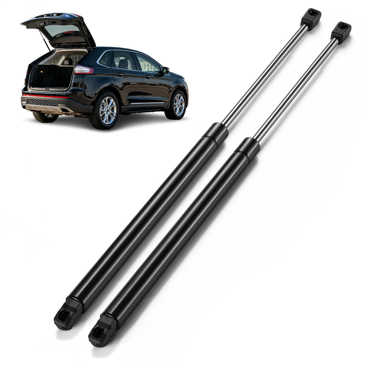 ARANA front view of both rear hatch struts showing OEM fit and easy replacement
