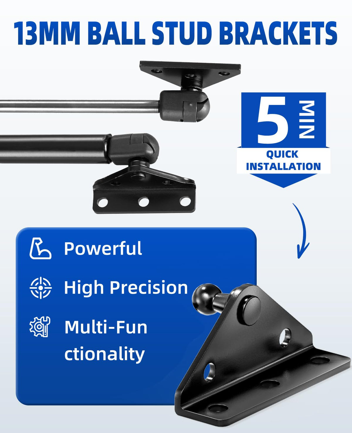 ARANA installed on a vehicle hatch demonstrating reliable gas strut support and smooth operation