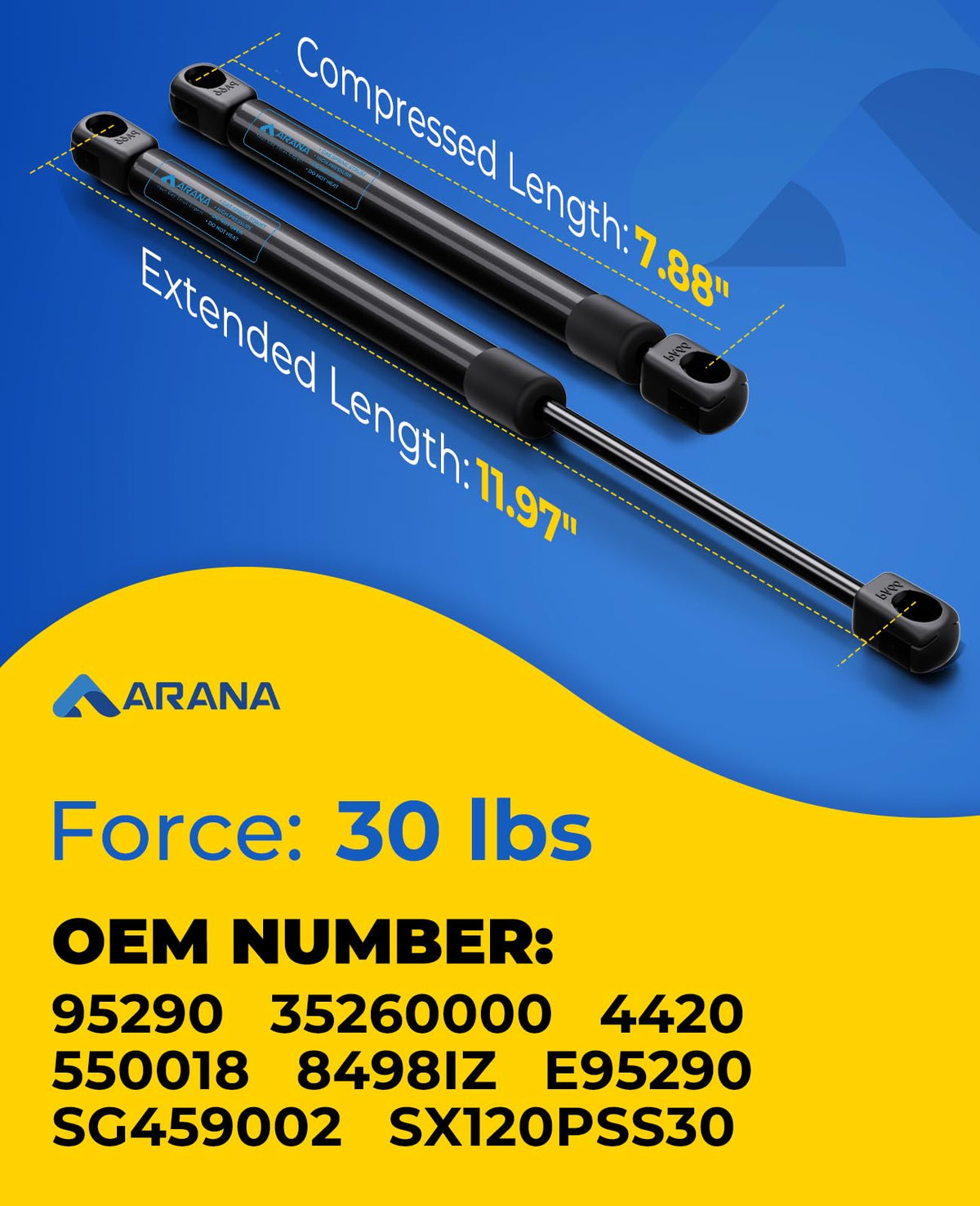ARANA piston rod close-up showing polished shaft and seal for smooth, dependable operation