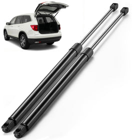 ARANA rear hatch struts front packaging showing a complete 2-piece kit and benefits