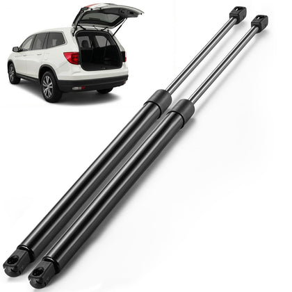 ARANA rear hatch struts front packaging showing a complete 2-piece kit and benefits