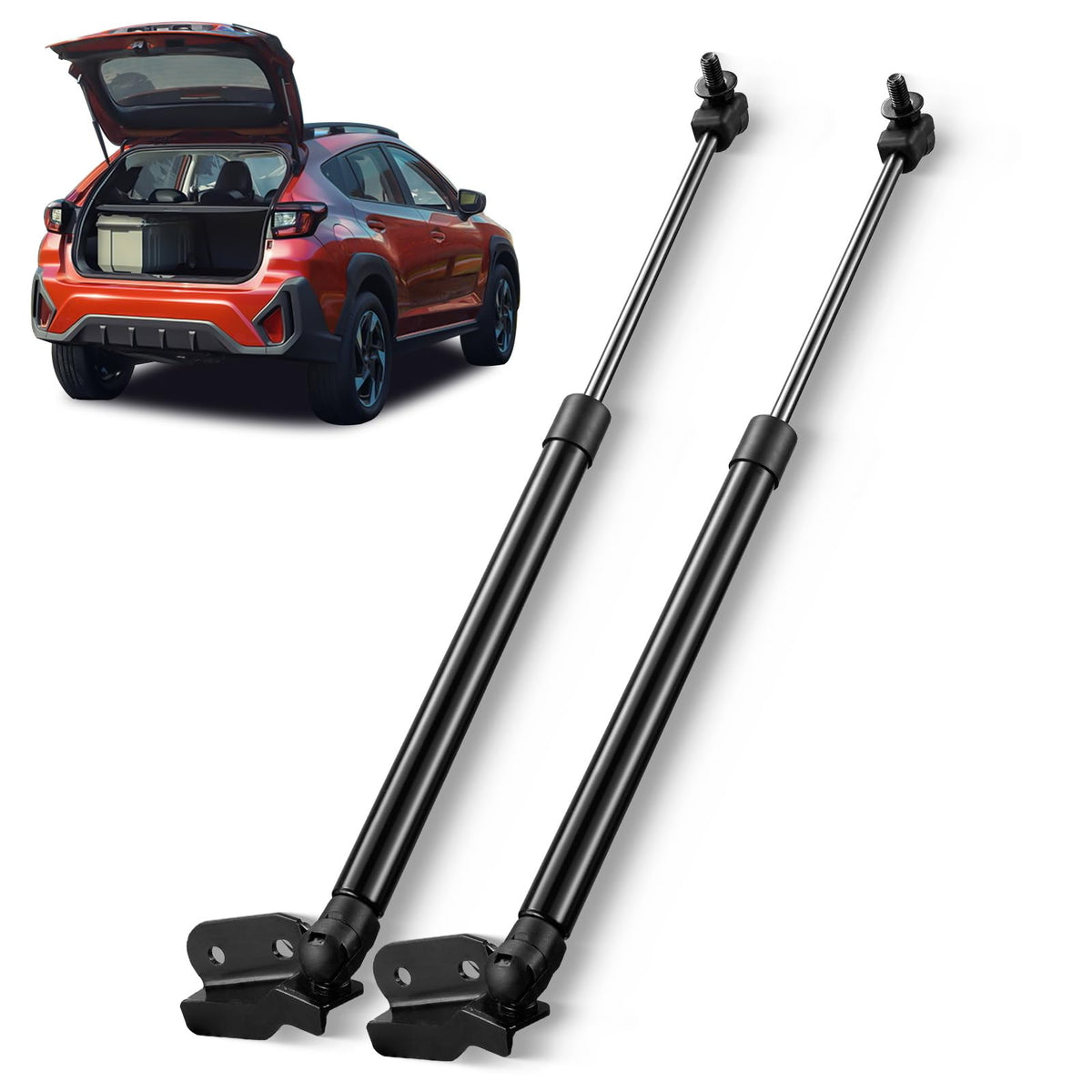 ARANA rear hatch struts packaging front showing OEM-fit replacement benefit
