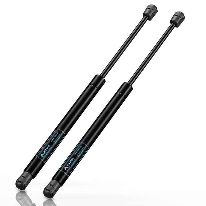 ARANA front packaging showing two 15 inch 60lb struts and benefits