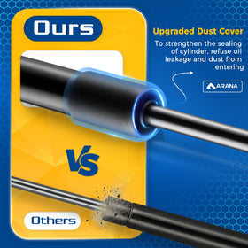 ARANA strut next to ruler illustrating correct OEM length benefit