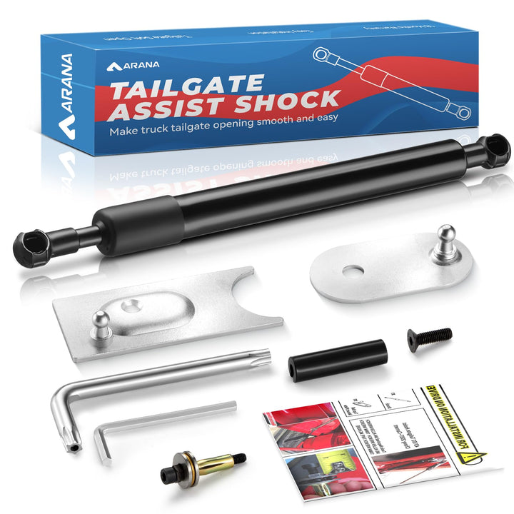 ARANA front packaging showing tailgate assist kit and benefits