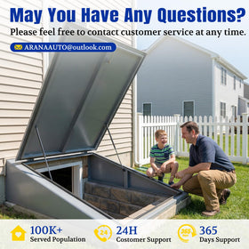 ARANA gas props on tonneau cover illustrating stable open position