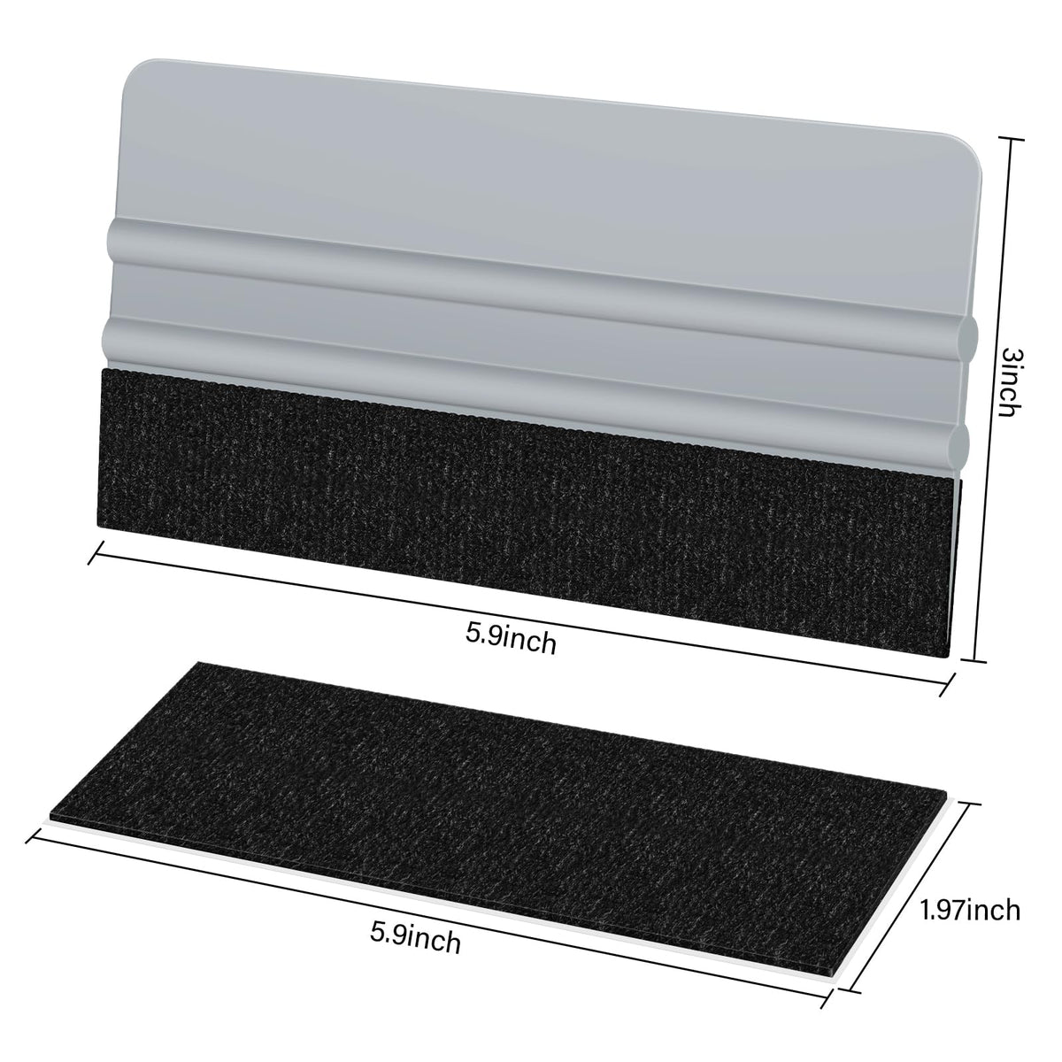 Arayker close-up of felt edge detail preventing scratches and smoothing film