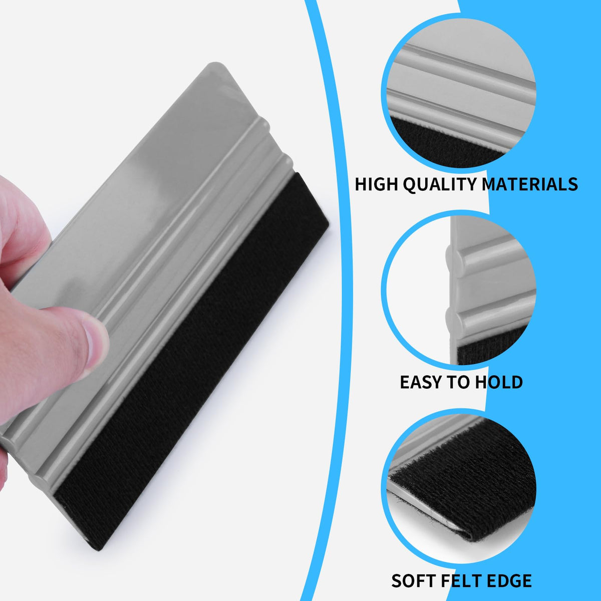 Arayker squeegee in hand smoothing car window film for bubble-free finish