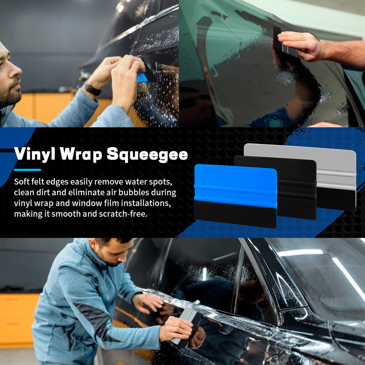 Arayker plastic razor scraper with replacement blades removing sticker residue without scratching surfaces