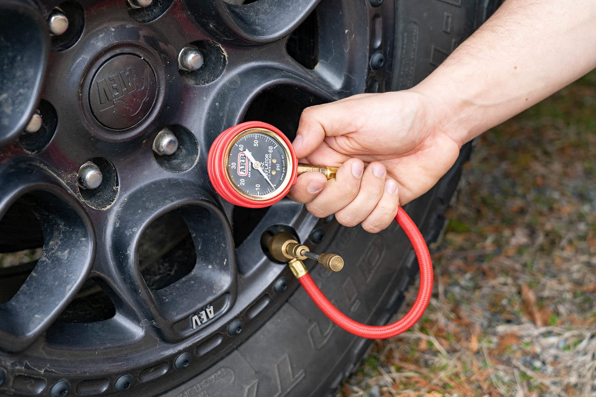 ARB ARB505 in use on vehicle displaying fast pressure adjustment advantage