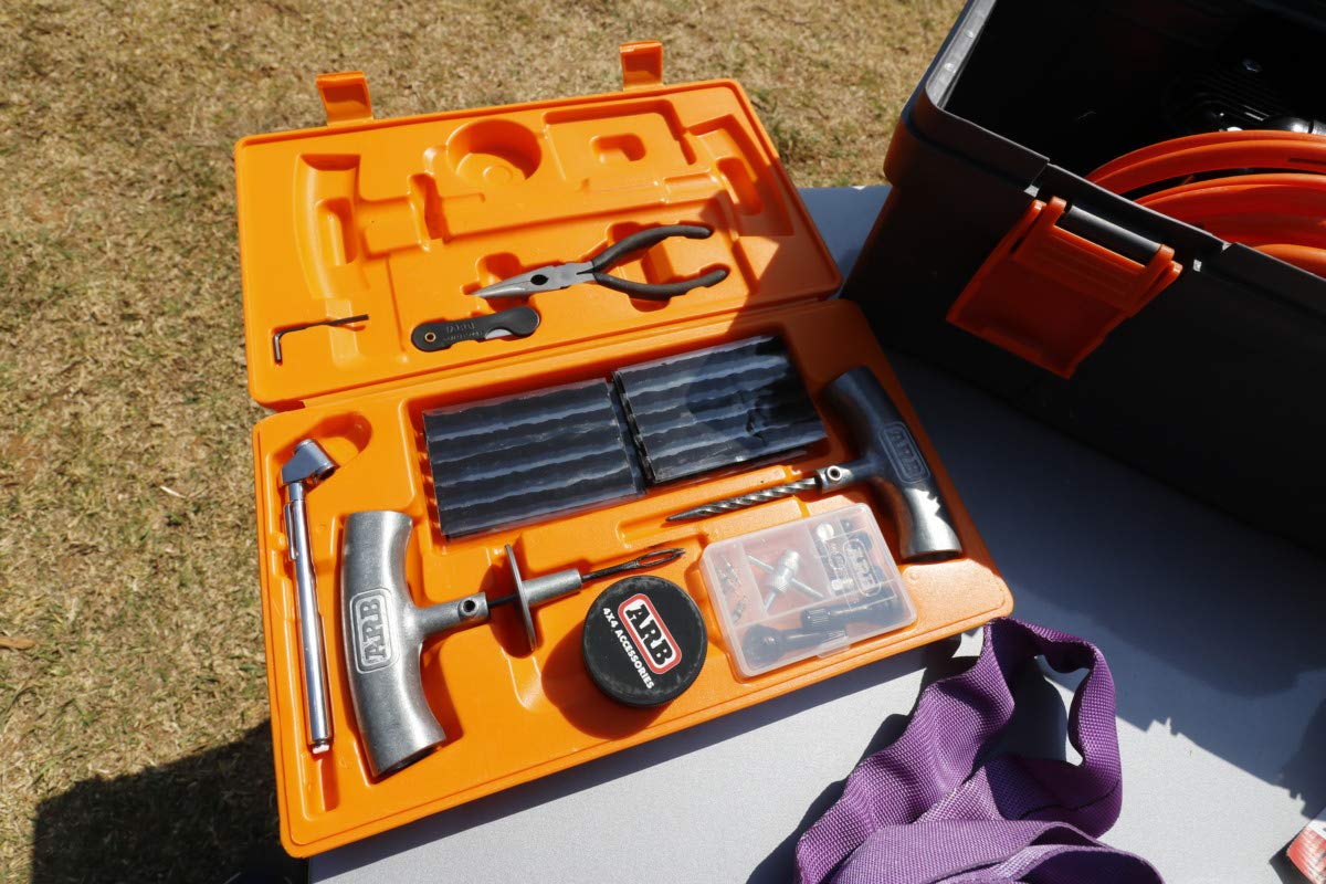 ARB Speedy Seal II case fitting inside ARB roller drawer to show neat storage compatibility