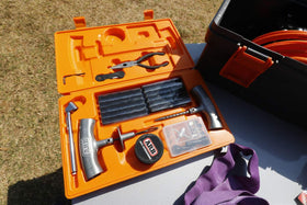 ARB Speedy Seal II case fitting inside ARB roller drawer to show neat storage compatibility
