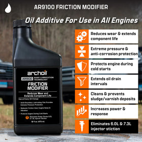 Archoil AR6500 pouring into fuel tank for continuous soot and deposit control