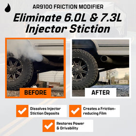 Archoil AR9100 pouring into oil filler illustrating easy application benefit