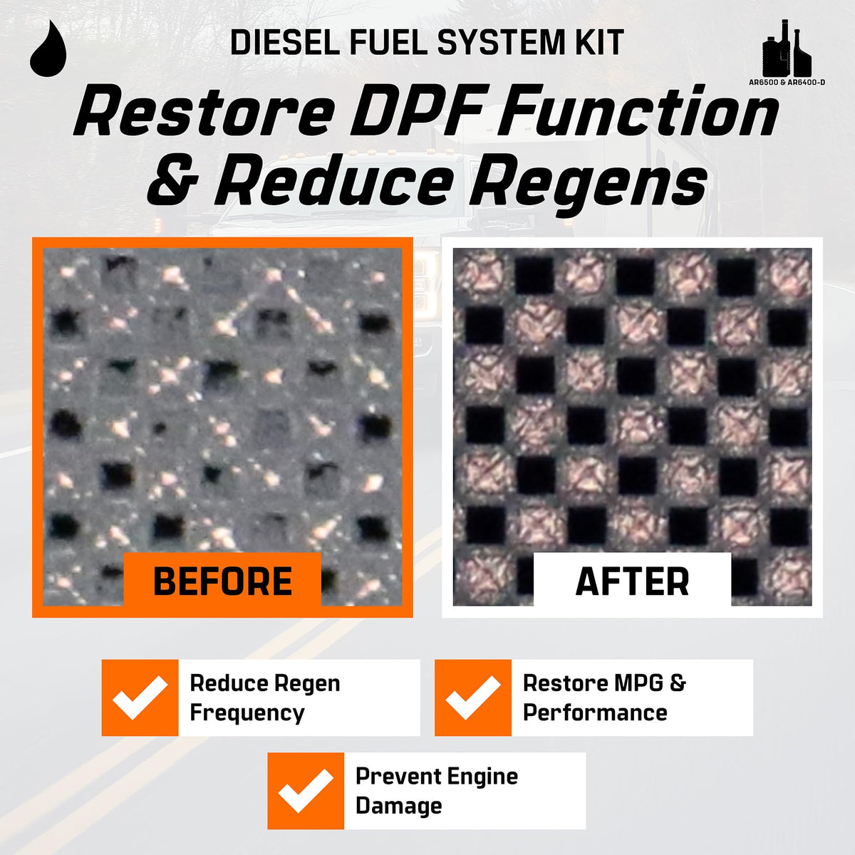 Archoil product pouring into a vehicle fuel tank for easy use