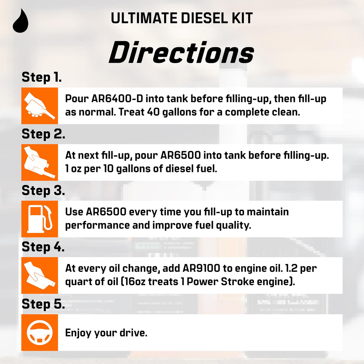 Archoil kit pictured with truck on highway demonstrating improved driving smoothness