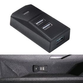 Arcoche front docking station showing four USB ports and OEM fit benefit
