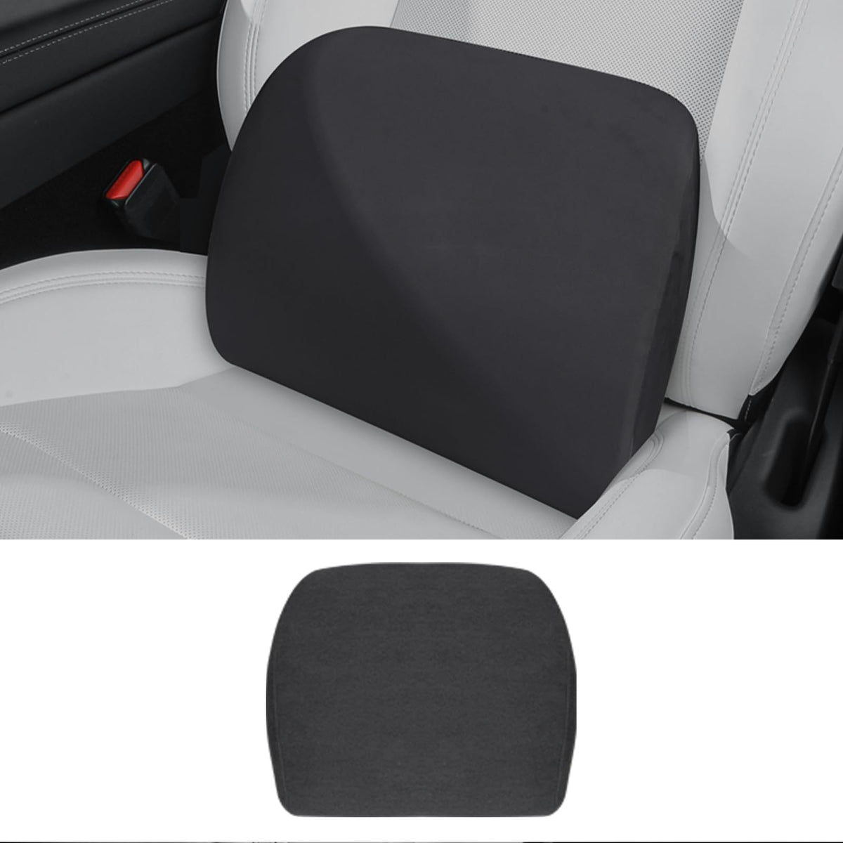Arcoche front view on Tesla seat showing exact fit and sleek look