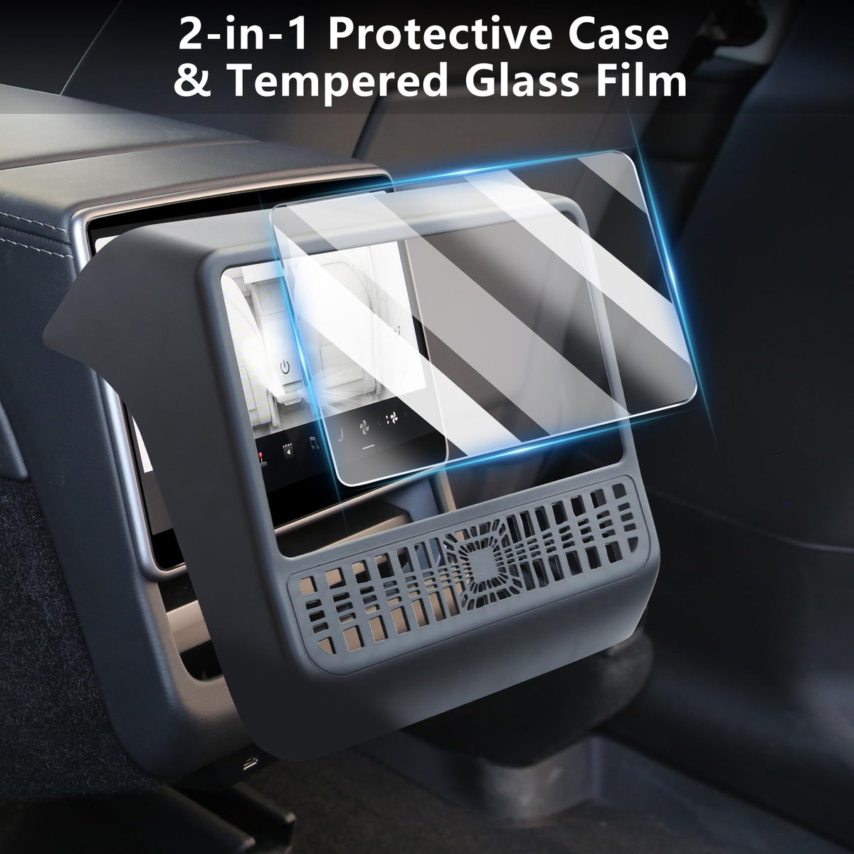 Arcoche 8-inch tempered glass front close-up preserving screen clarity