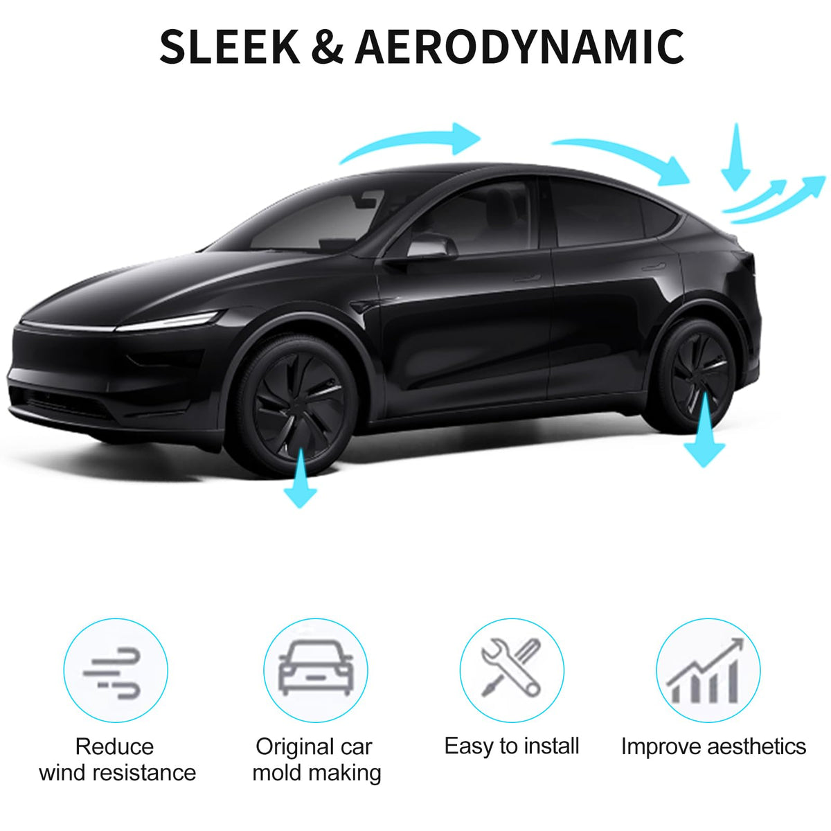 Arcoche spoiler held in hand to show scale and lightweight advantage