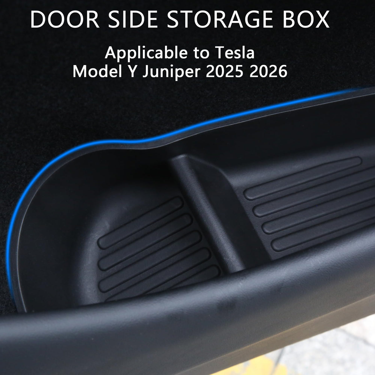 Arcoche tray fitted in rear door keeping items secure and tidy