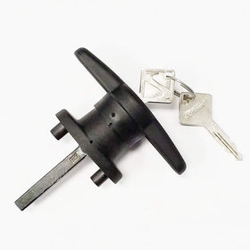 ARE T-handle front view showing mounting holes and durable nylon construction for replacement