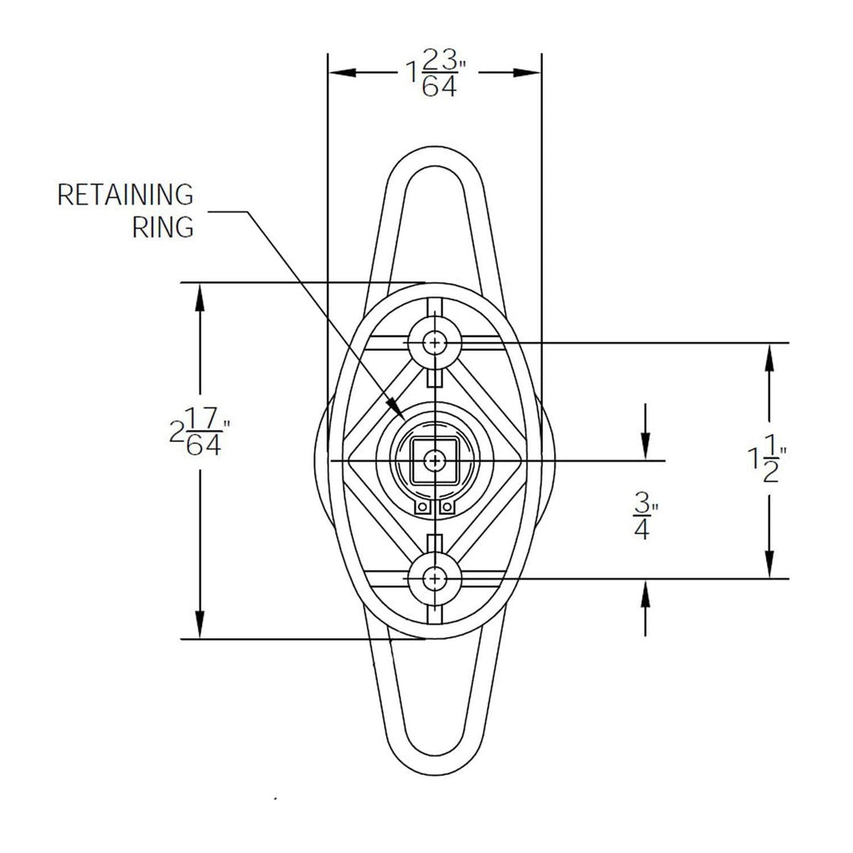 ARE T-handle on an open camper shell rear door in outdoor setting demonstrating secure access