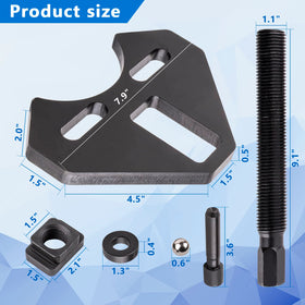 aremnry drive plate with washers and lug nuts demonstrated secure fit