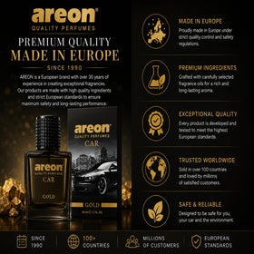 AREON close-up of fragrance oil texture highlighting quality ingredients