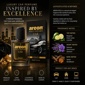 AREON spray action mist showing quick scent release and instant refresh