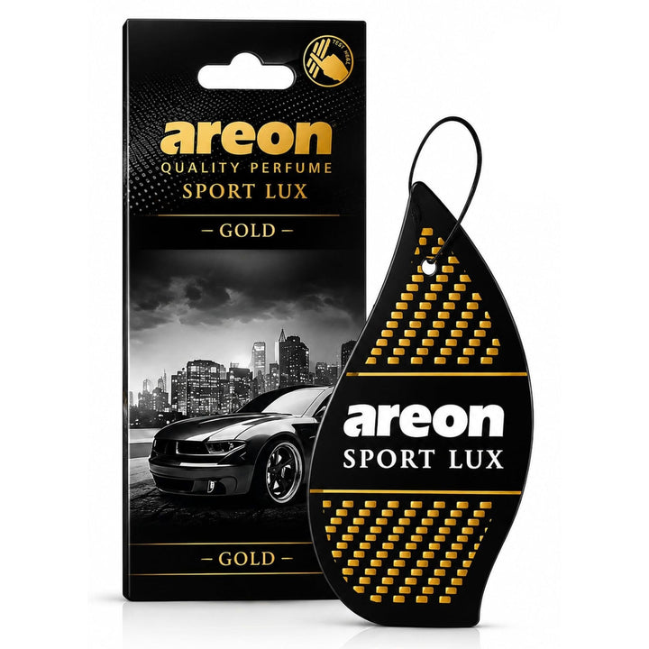 AREON SL-Gold front packaging showing 12 gold cards and product branding for consistent fragrance