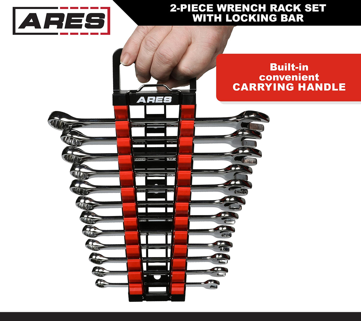 ARES inside drawer showing compact fit and tidy tool storage