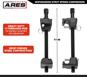 ARES close-up of forged steel jaws showing secure spring grip benefit