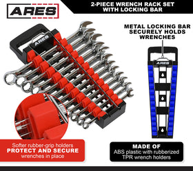 ARES locking bar detail showing locked wrenches for safe transport