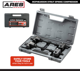 ARES tool in use on vehicle providing stable strut removal support