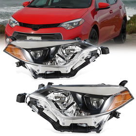 Aresparts front assembly pair showing chrome housings and clear lenses, improving night visibility